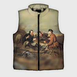 Мужской жилет Русские охотники, цвет: 3D-черный