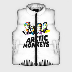 Мужской жилет Arctic Monkeys: Music Wave, цвет: 3D-светло-серый