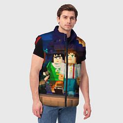 Мужской жилет Minecraft Men's, цвет: 3D-красный — фото 2