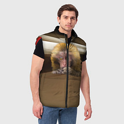 Мужской жилет Мартышка, цвет: 3D-красный — фото 2