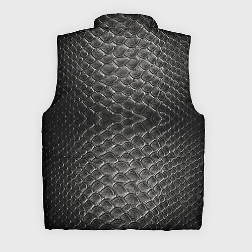 Мужской жилет Черная кожа / 3D-Красный – фото 2