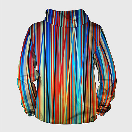 Мужская ветровка Colored stripes / 3D-Белый – фото 2