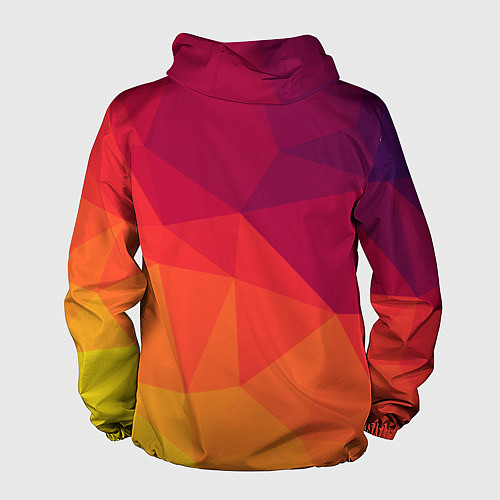 Мужская ветровка Background geometric / 3D-Черный – фото 2