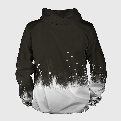Мужская ветровка Ночная полянка / 3D-Белый – фото 2