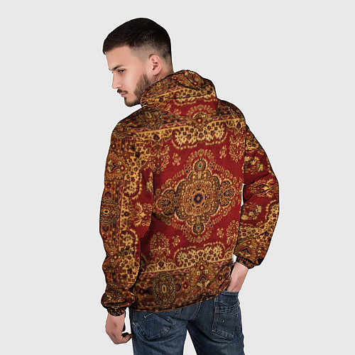 Мужская ветровка Человек-ковер / 3D-Черный – фото 4