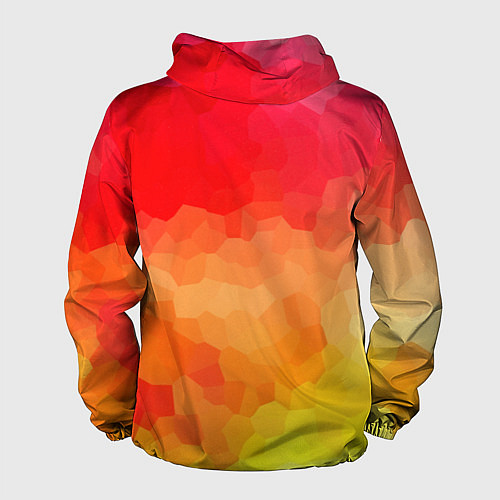Мужская ветровка Яркая абстракция / 3D-Белый – фото 2