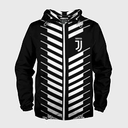 Ветровка с капюшоном мужская FC Juventus: Creative, цвет: 3D-белый
