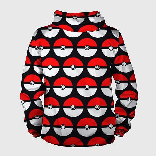Мужская ветровка Pokeball Pattern / 3D-Белый – фото 2