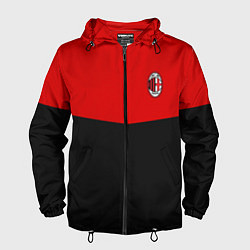 Ветровка с капюшоном мужская АC Milan: R&B Sport, цвет: 3D-черный