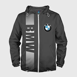 Ветровка с капюшоном мужская BMW SPORT, цвет: 3D-белый