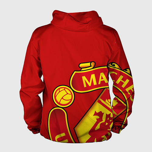 Мужская ветровка FC Man United: Red Exclusive / 3D-Черный – фото 2