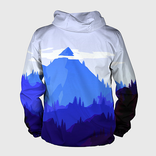 Мужская ветровка Firewatch: Cold Mountain / 3D-Белый – фото 2