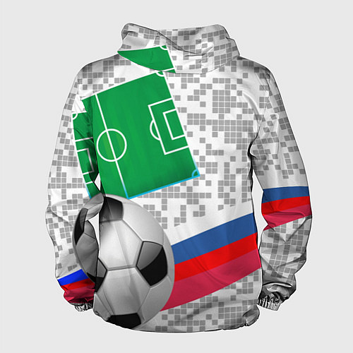 Мужская ветровка Русский футбол / 3D-Белый – фото 2