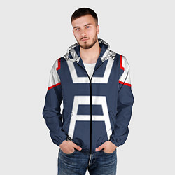 Ветровка с капюшоном мужская MHA U A SCHOOL, цвет: 3D-черный — фото 2