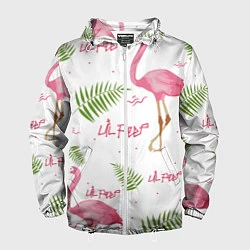 Мужская ветровка Lil Peep: Pink Flamingo