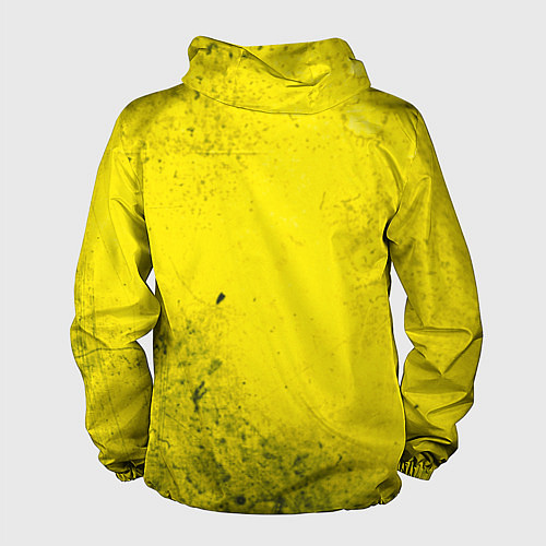 Мужская ветровка Metro Exodus: Yellow Grunge / 3D-Белый – фото 2