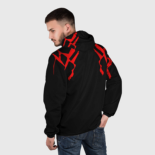 Мужская ветровка DOOM: Red Slayer / 3D-Черный – фото 4