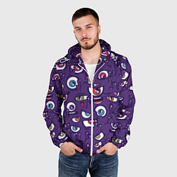 Ветровка с капюшоном мужская Рой Глаз, цвет: 3D-белый — фото 2
