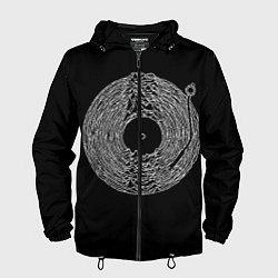 Ветровка с капюшоном мужская Joy Division, цвет: 3D-черный