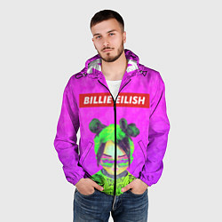 Ветровка с капюшоном мужская Billie Eilish, цвет: 3D-черный — фото 2