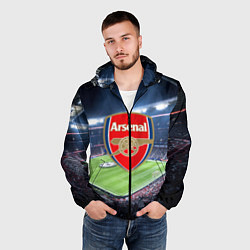 Ветровка с капюшоном мужская FC Arsenal, цвет: 3D-черный — фото 2