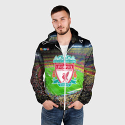 Ветровка с капюшоном мужская FC Liverpool, цвет: 3D-белый — фото 2