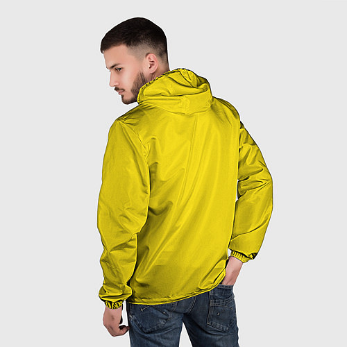 Мужская ветровка Жизнь, любовь, путешествия / 3D-Черный – фото 4