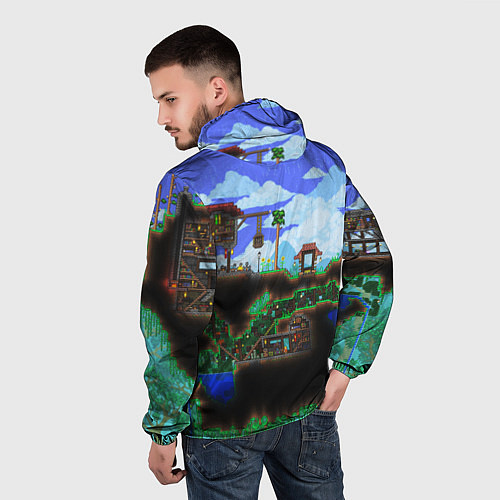 Мужская ветровка TERRARIA EXCLUSIVE / 3D-Черный – фото 4