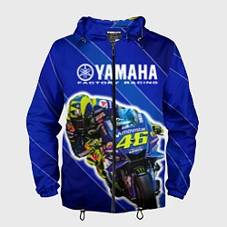 Ветровка с капюшоном мужская Valentino Rossi, цвет: 3D-черный