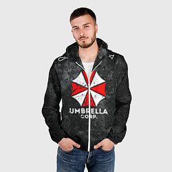 Ветровка с капюшоном мужская UMBRELLA CORP, цвет: 3D-белый — фото 2