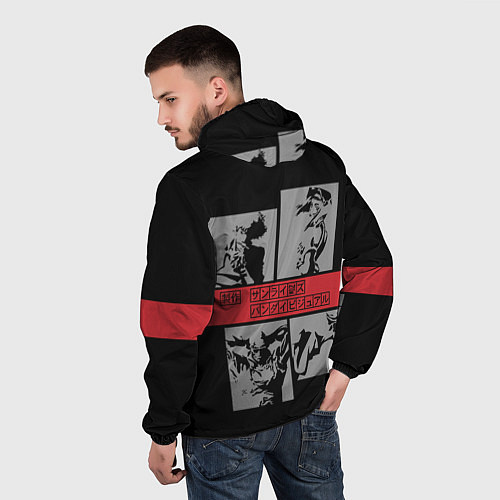 Мужская ветровка Cowboy Bebop anime / 3D-Черный – фото 4