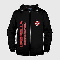 Ветровка с капюшоном мужская Umbrella Corporation, цвет: 3D-белый