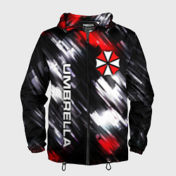 Ветровка с капюшоном мужская UMBRELLA CORPORATION, цвет: 3D-черный