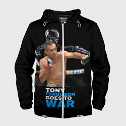Ветровка с капюшоном мужская Tony Ferguson, цвет: 3D-белый
