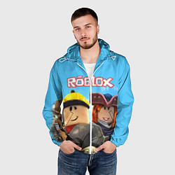Ветровка с капюшоном мужская ROBLOX, цвет: 3D-белый — фото 2