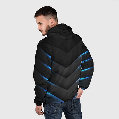 Мужская ветровка Mercedes-Benz / 3D-Черный – фото 4