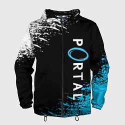 Ветровка с капюшоном мужская PORTAL, цвет: 3D-черный