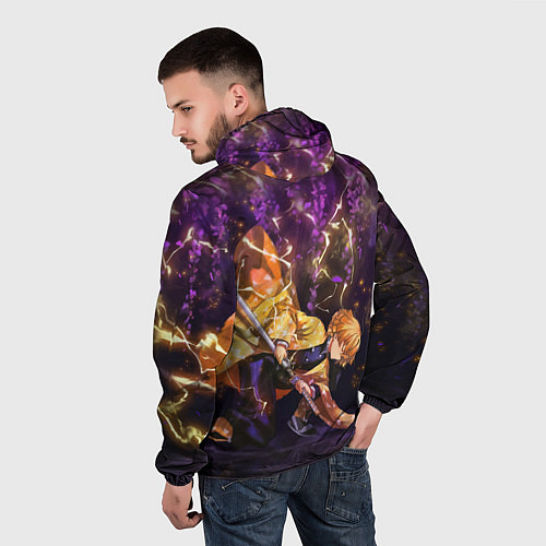 Мужская ветровка KIMETSU NO YAIBA / 3D-Черный – фото 4