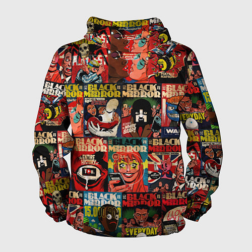 Мужская ветровка ЧЕРНОЕ ЗЕРКАЛО / 3D-Белый – фото 2