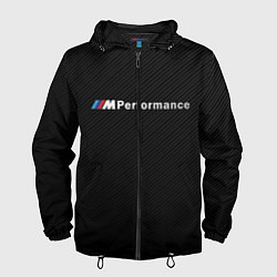 Ветровка с капюшоном мужская BMW M PERFORMANCE, цвет: 3D-черный