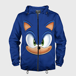 Ветровка с капюшоном мужская SONIC, цвет: 3D-черный