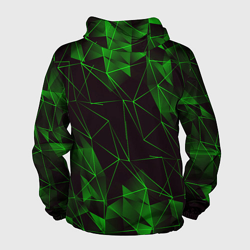 Мужская ветровка GREEN STRIPES / 3D-Черный – фото 2