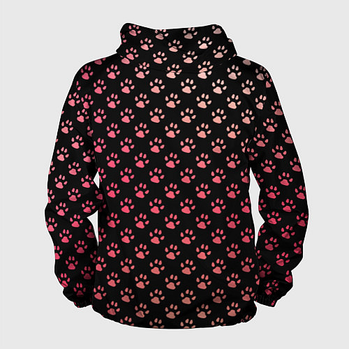 Мужская ветровка Лапки / 3D-Белый – фото 2