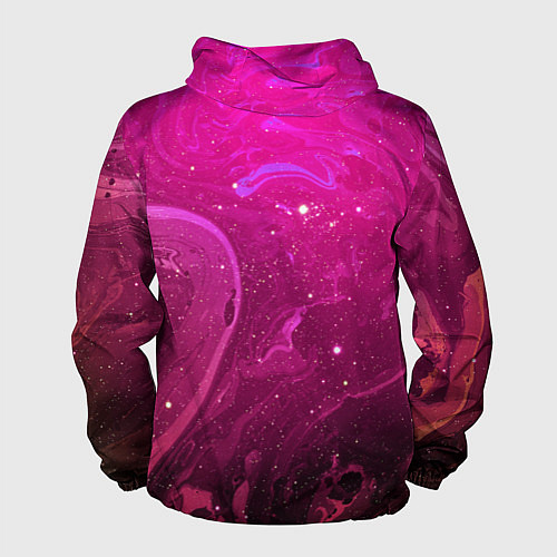 Мужская ветровка РОЗОВЫЙ КОСМОС / 3D-Белый – фото 2