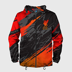 Ветровка с капюшоном мужская Liverpool F C, цвет: 3D-черный