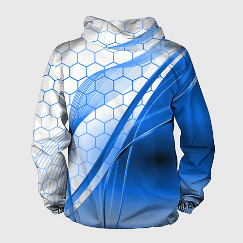 Мужская ветровка ABSTRACT BLUE / 3D-Белый – фото 2