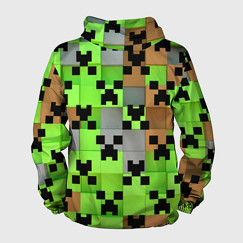 Мужская ветровка Minecraft / 3D-Белый – фото 2