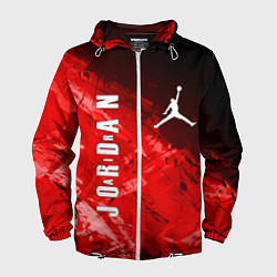 Ветровка с капюшоном мужская MICHAEL JORDAN AIR, цвет: 3D-белый