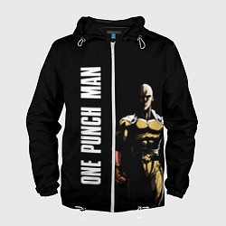 Ветровка с капюшоном мужская One Punch Man, цвет: 3D-белый