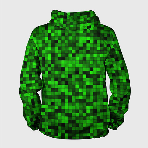 Мужская ветровка MINECRAFT CREEPER / 3D-Белый – фото 2